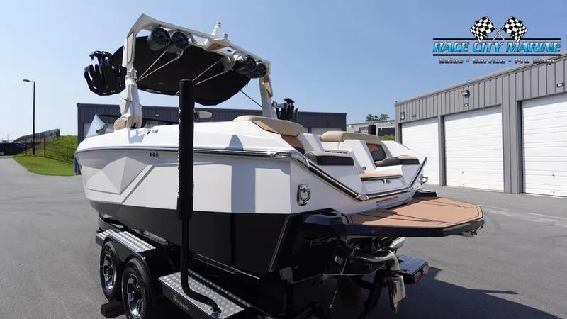 Slide: The Image of 2022 Nautique Super Air Nautique G23 on trailer at Race City Marine. - 35