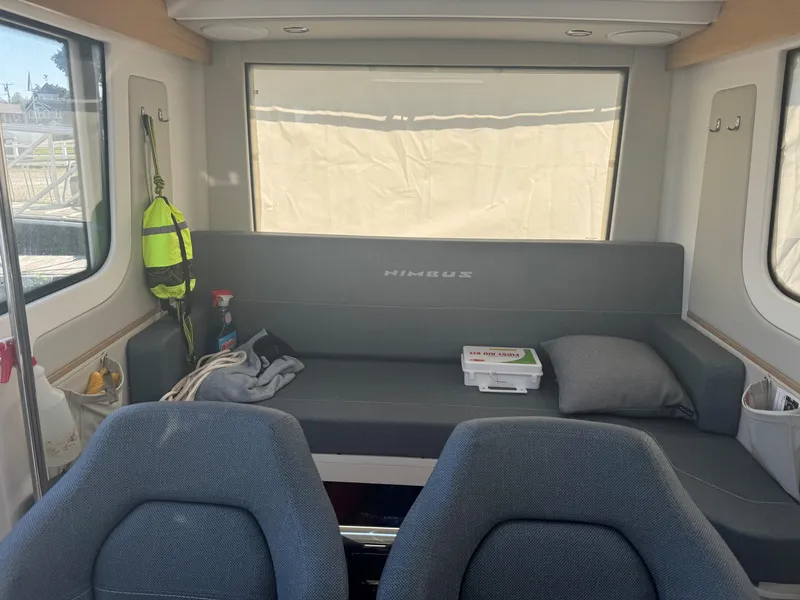 Slide: The Image of Interior of 2024 Nimbus Commuter 9 with seating and safety gear. - 11