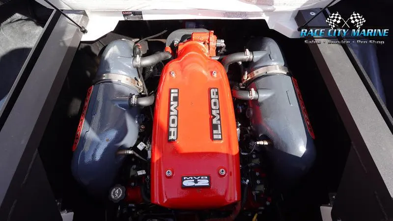 Slide: The Image of 2015 MasterCraft X55 Ilmor engine, powerful and sleek design. - 13