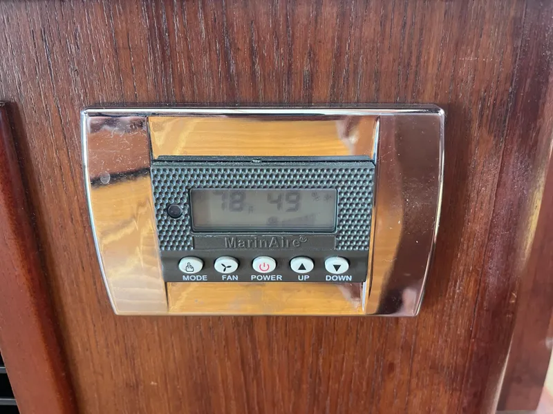 Slide: The Image of Marine air conditioning control panel on 1988 Jersey Dawn 40 yacht. - 31