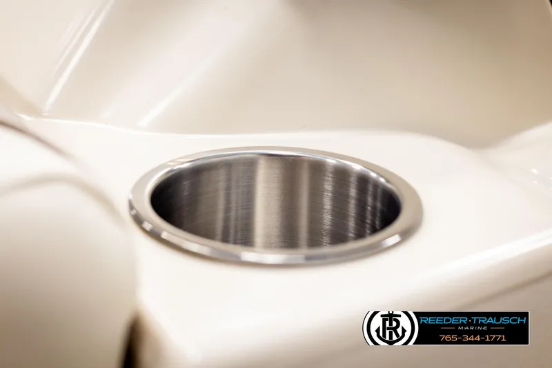 Slide: The Image of Stainless steel cup holder in 2025 Avalon VEN CRB boat interior. - 36