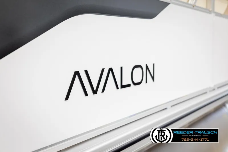 Slide: The Image of Avalon VEN CRB 2025 boat side view with logo and branding. - 41