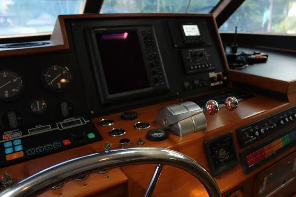Slide: The Image of Cheoy Lee 90 cockpit motor yacht 1983 - 63