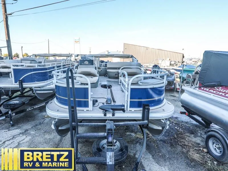 Slide: The Image of 2025 BASS BUGGY 18 DLX pontoon boat at Bretz RV & Marine dealership. - 3