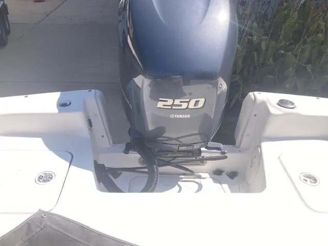 Slide: The Image of 2011 Carolina Skiff 258 DLV with Yamaha 250 outboard motor. - 12