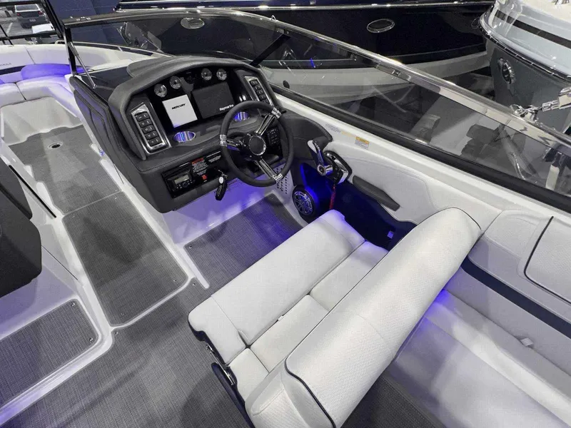 Slide: The Image of 2024 Formula 270 Bowrider cockpit with modern dashboard and seating. - 21