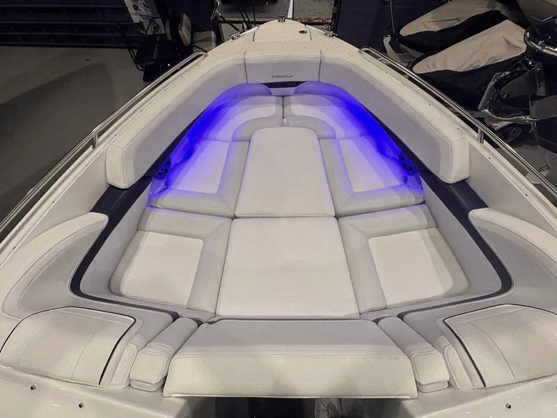 Slide: The Image of 2024 Formula 270 Bowrider with illuminated seating and modern design. - 28