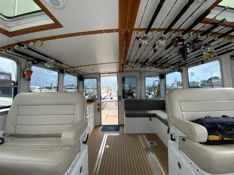 Slide: The Image of Looking astern inside pilothouse with ample rod storage - 21