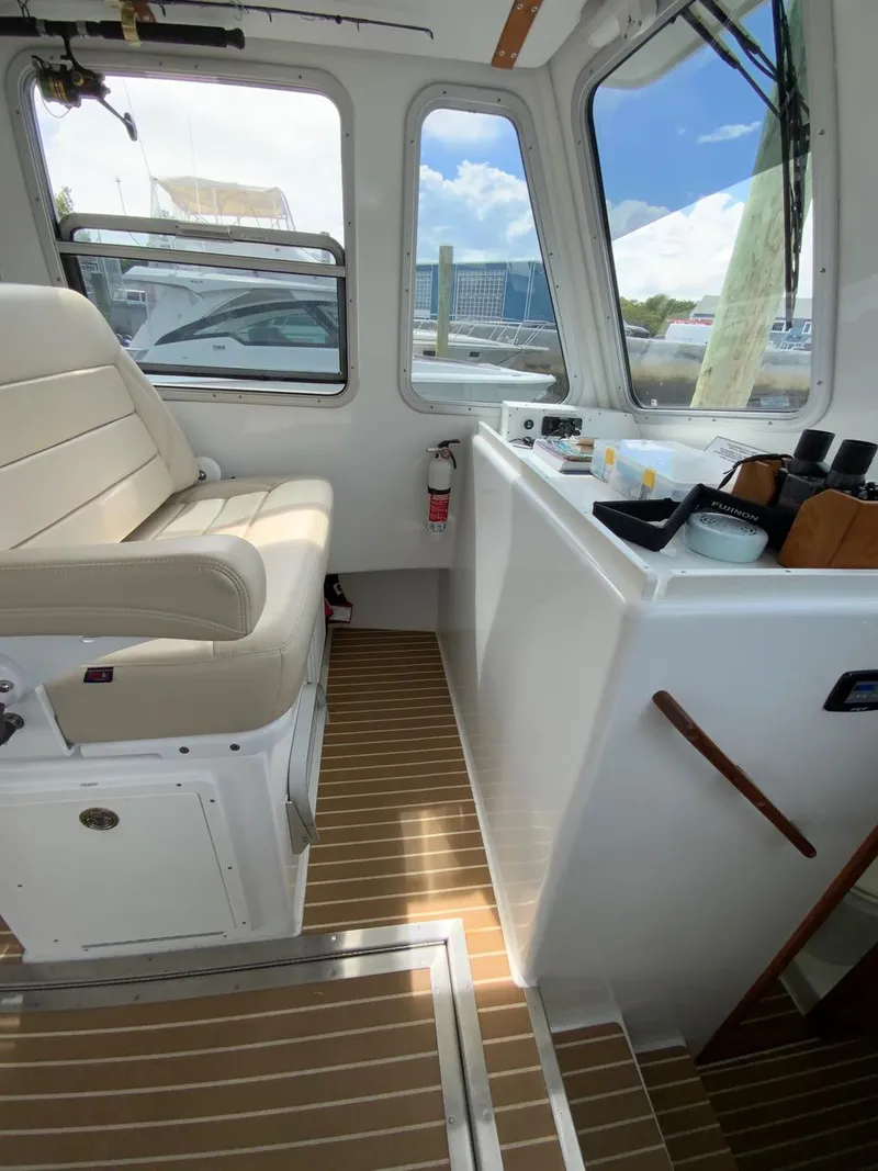 Slide: The Image of Port side salon seating with usb chargers - 29