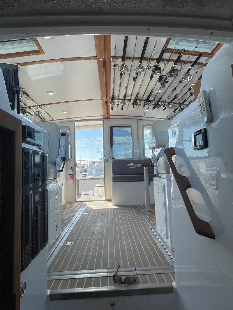 Slide: The Image of Looking aft from interior campanionway - 38