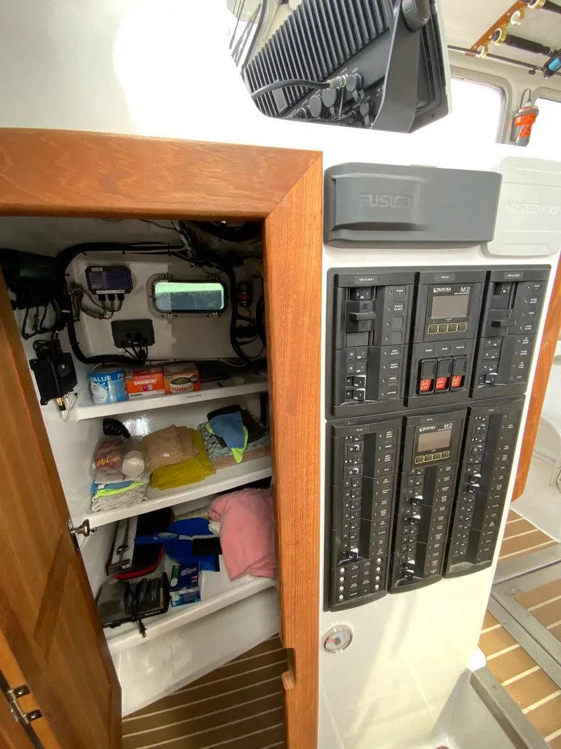 Slide: The Image of Electrical panel with easy access to all electronic systems - 43