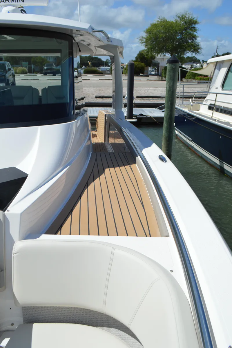 Slide: The Image of Tiara 48 LS - Port Side Deck - 22