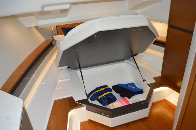 Slide: The Image of Tiara 48 LS - Forward Berth Storage - 59