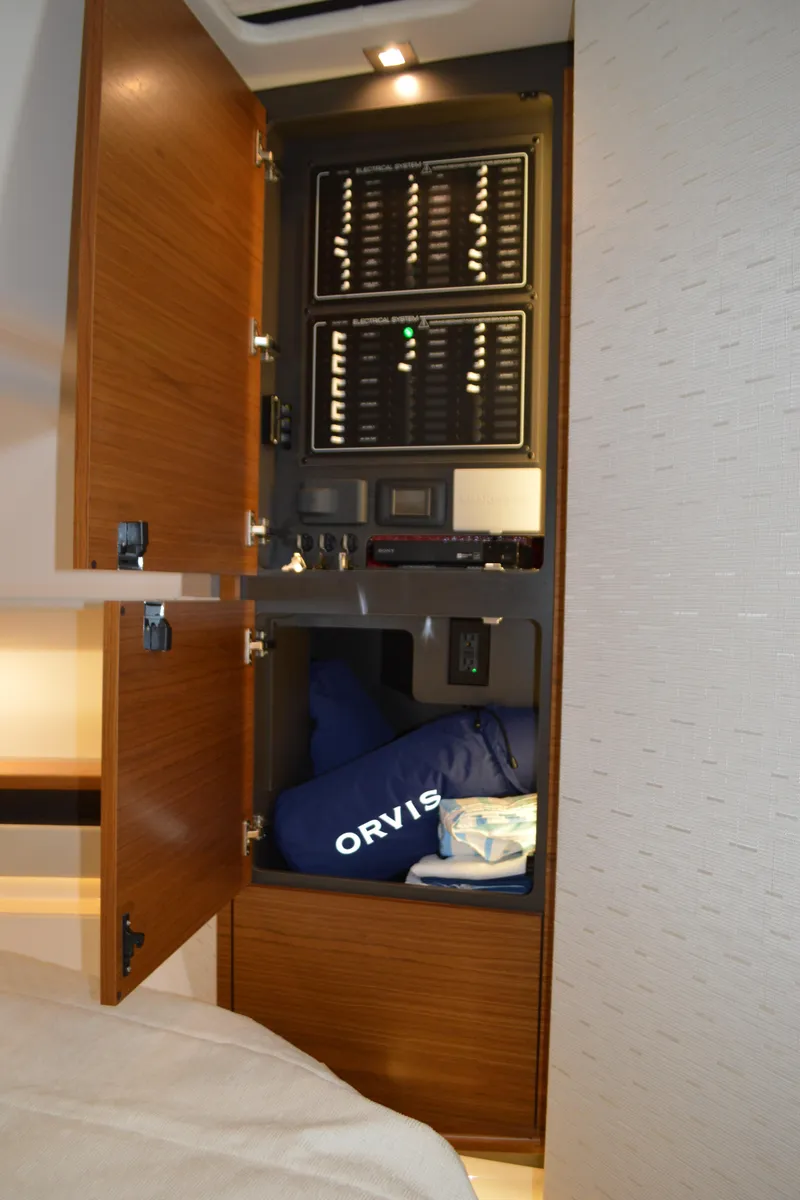 Slide: The Image of Tiara 48 LS - Electrical Panel and Storage - 73