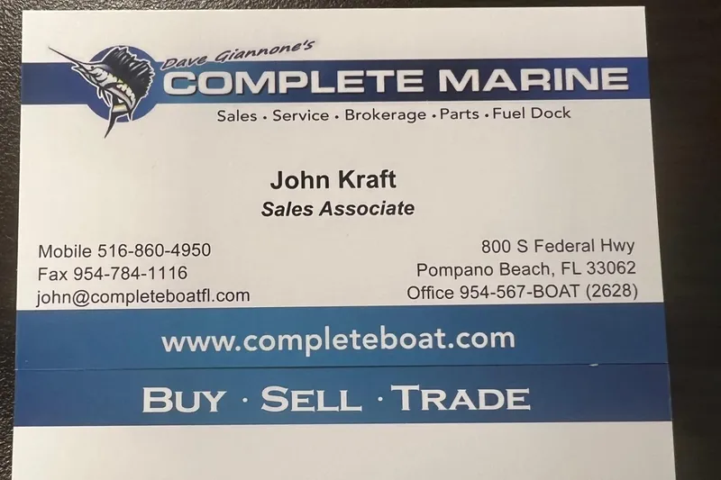Slide: The Image of Business card for Complete Marine, sales and service in Pompano Beach, FL. - 26