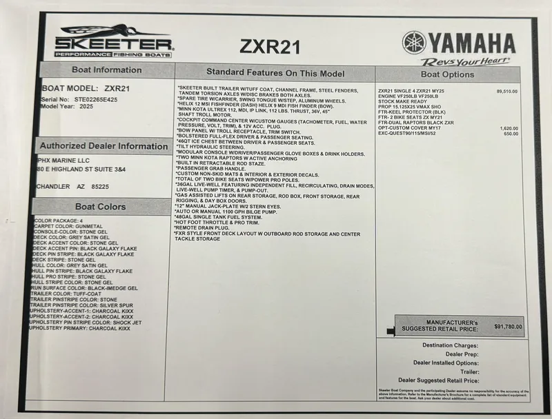 Slide: The Image of 2025 Skeeter ZXR21 - 11