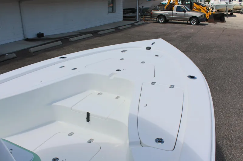 Slide: The Image of 2025 Sea Pro 230 Bay boat deck, spacious and sleek design. - 33