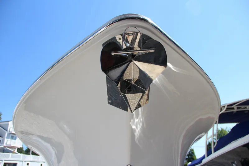 Slide: The Image of 2025 Sea Hunt Gamefish 25 boat bow with anchor, viewed from below. - 8