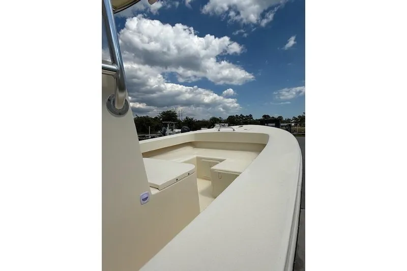 Slide: The Image of 2026 Jones Brothers 20 Cape Fisherman boat on trailer, featuring Yamaha outboard motor. - 10