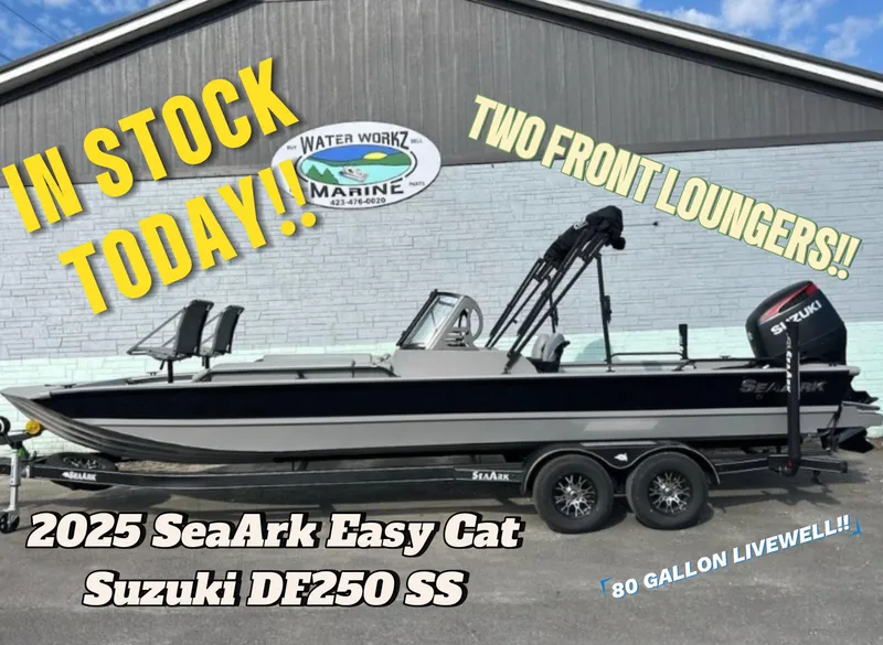 The Image of 2025 SeaArk EasyCat boat with Suzuki DF250 SS engine, in stock at Water Workz Marine. - 0
