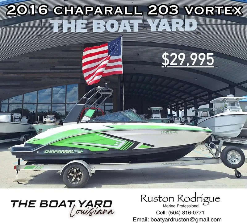 The Image of 2016 Chaparral Vector 203 Vortex boat for sale at The Boat Yard, priced at $29,995. - 1