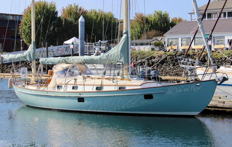 The Image of Sailboat "Gartside Jespersen 40" docked in marina, 2012 model, custom design. - 0