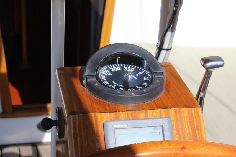 Slide: The Image of Compass and control panel on 2012 Custom Gartside Jespersen 40 yacht. - 23