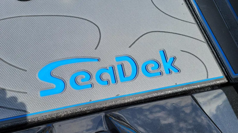 Slide: The Image of SeaDek logo on Xpress X21 Pro Bass LE, 2025 model boat flooring. - 9