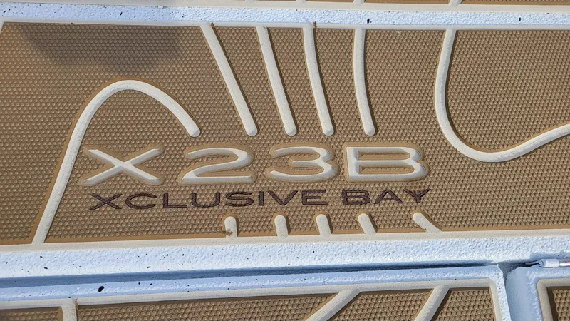 Slide: The Image of Xpress X23B Xclusive Bay boat deck detail, 2025 model. - 20