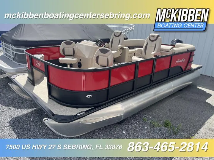 Slide: The Image of Bentley Pontoons Fish 203 Center Walk-Thru 3/4 Tube 2024 - 16