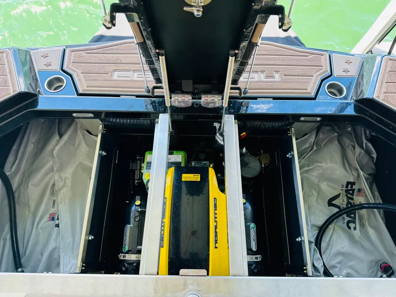Slide: The Image of 2021 Centurion Ri245 engine compartment with ballast bags and components. - 41
