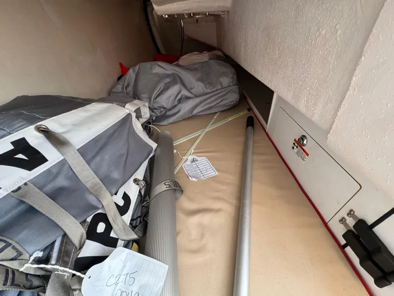 Slide: The Image of Starboard Cabin Berth with Cockpit Access - 30