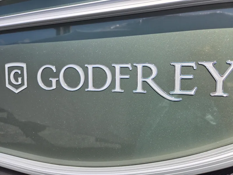 Slide: The Image of 2025 Godfrey Sweetwater 2286 C logo on green surface. - 37