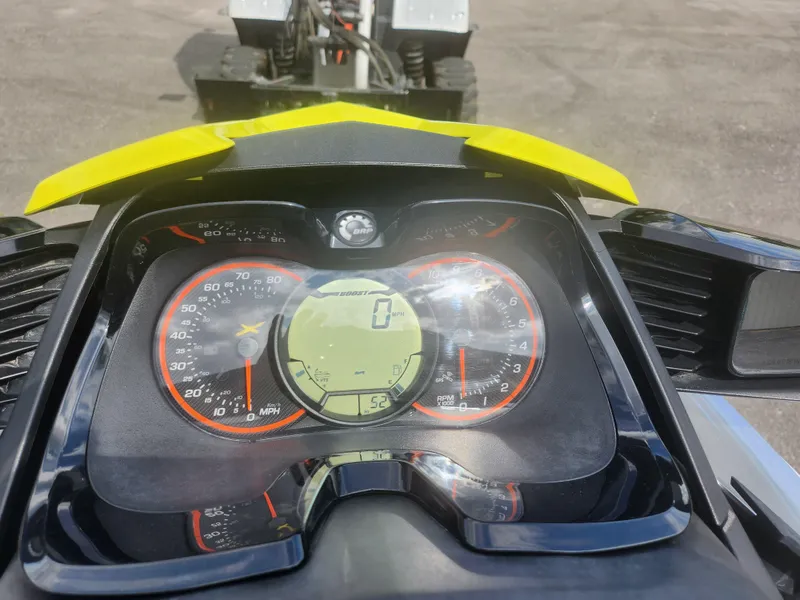 Slide: The Image of 2016 Sea-Doo RXT-X aS 260 dashboard with speedometer and digital display. - 13