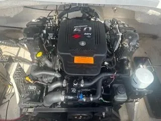 Slide: The Image of 2007 Chaparral 220 SSi engine compartment with MerCruiser 5.0 MPI motor. - 18