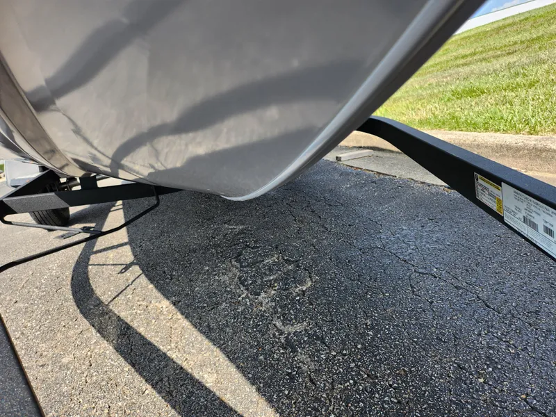 Slide: The Image of 2020 Tracker Pro Team 175 TXW boat on trailer, close-up view. - 7