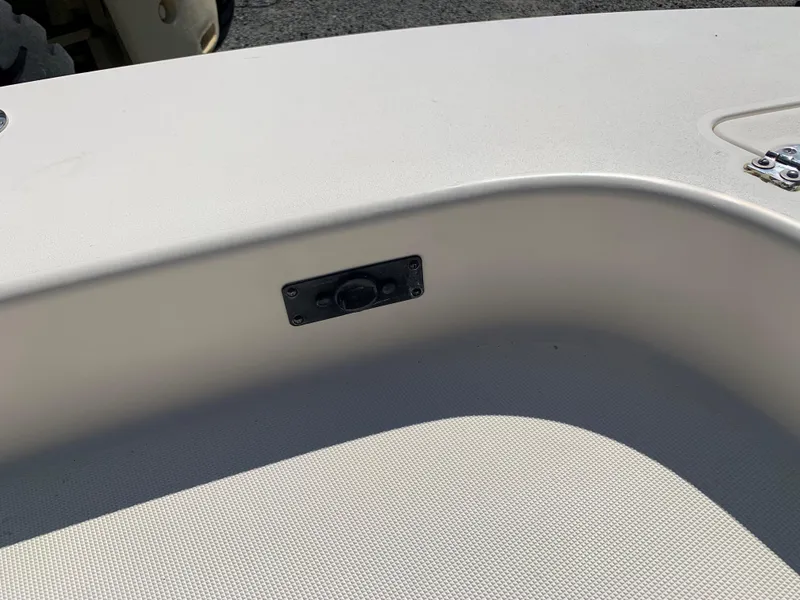 Slide: The Image of Close-up of 2008 Scout 221 Winyah Bay boat interior detail. - 17