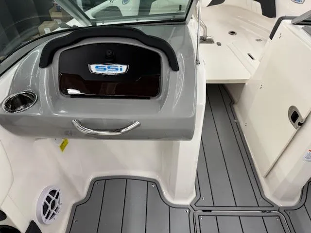 Slide: The Image of 2025 Chaparral 21 SSi Ski & Fish OB interior with sleek design and modern features. - 12