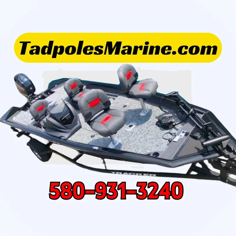 Slide: The Image of 2025 Tracker Pro Team 175 Crappie Edition boat, TadpolesMarine.com, contact 580-931-3240. - 2