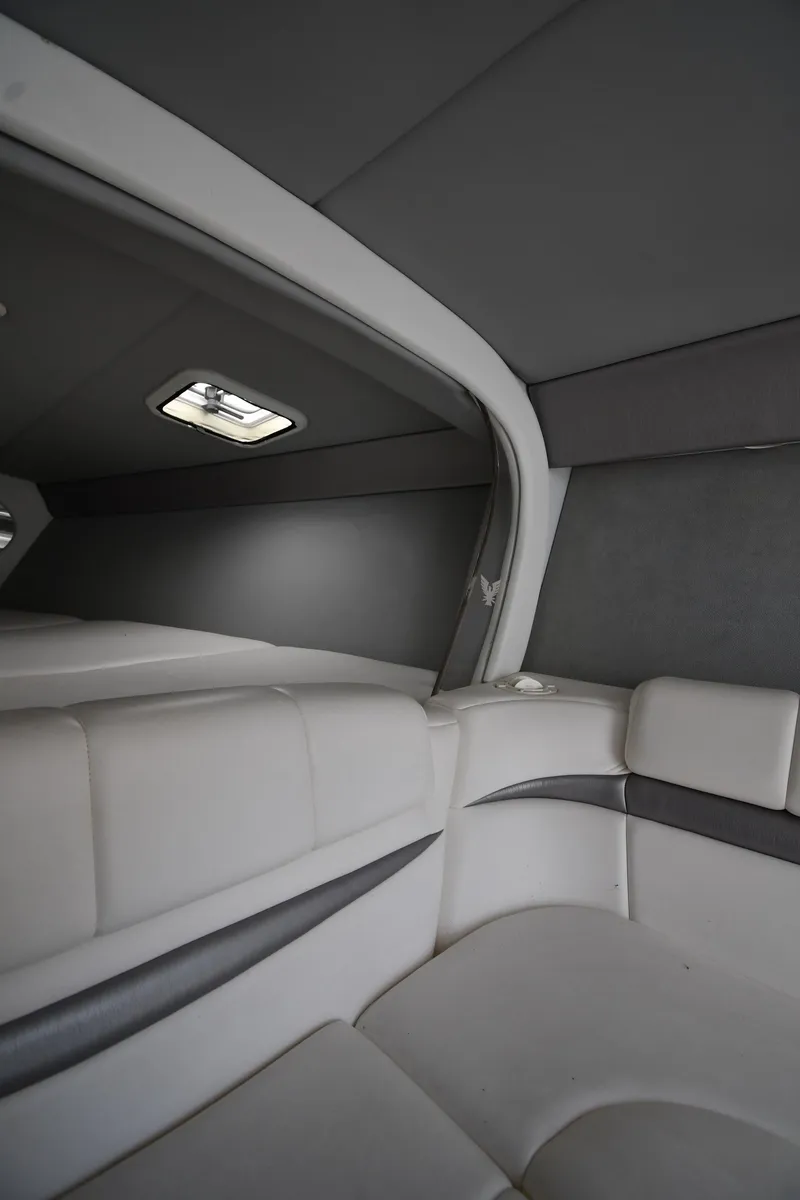 Slide: The Image of Interior of 2003 Formula 353 FASTech boat with sleek, modern seating design. - 27