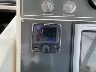 Slide: The Image of Dashboard of a 2000 Pursuit 3400 Express boat. - 4