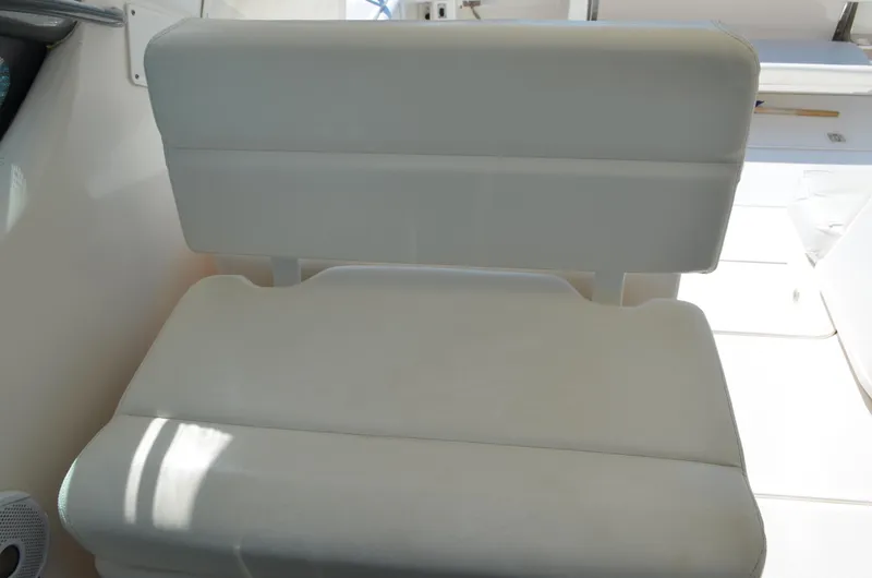 Slide: The Image of White seating on 2004 Tiara Yachts 3800 Open boat, interior view. - 34