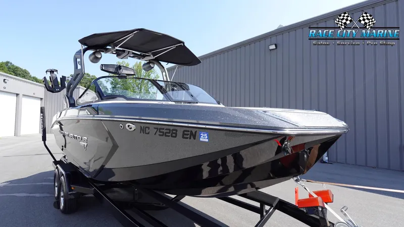 Slide: The Image of 2020 Nautique Super Air Nautique G23 boat on trailer at Race City Marine. - 5