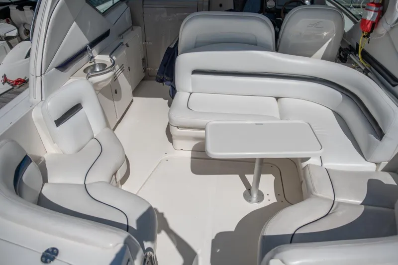 Slide: The Image of Luxurious seating area on 2008 Sea Ray 380 Sundancer yacht. - 7