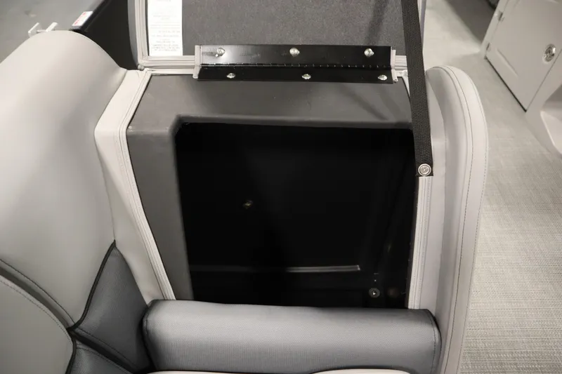 Slide: The Image of Luxurious seating on 2025 Bentley Pontoons 240 CRUISE with cup holders and sleek design. - 14