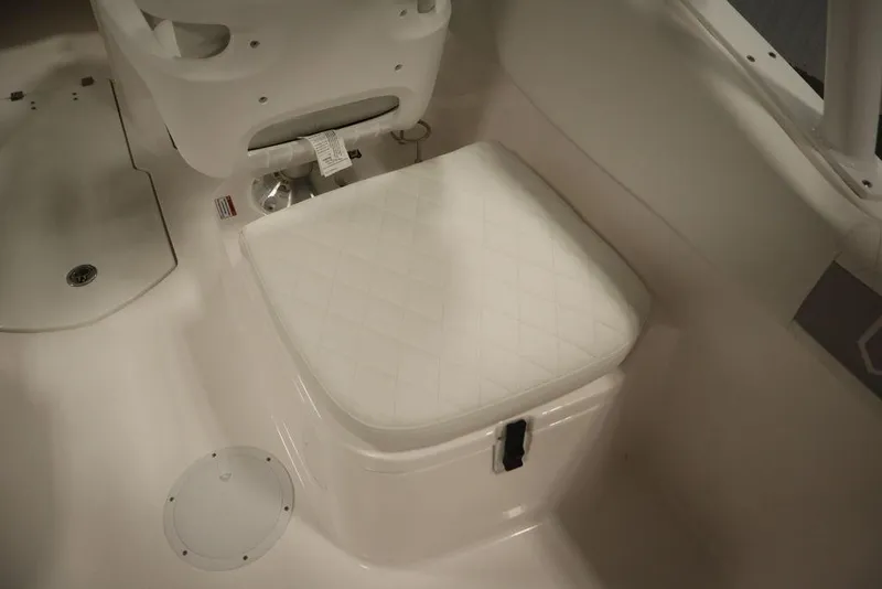 Slide: The Image of 2025 Sea Fox 228 Traveler boat interior seating area. - 31