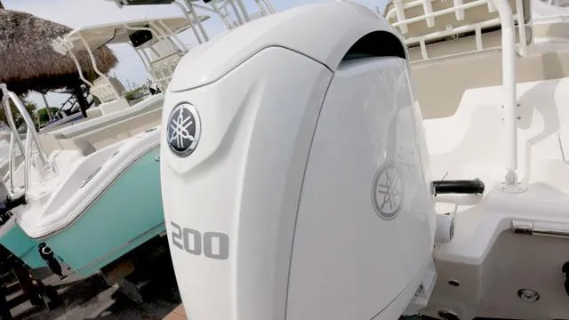 Slide: The Image of 2024 Key West 219 FS boat with Yamaha 200 outboard motor. - 5