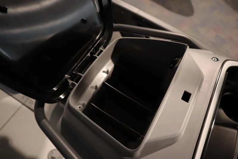 Slide: The Image of Open storage compartment of 2025 Sea-Doo Switch Cruise Limited 21 watercraft. - 11