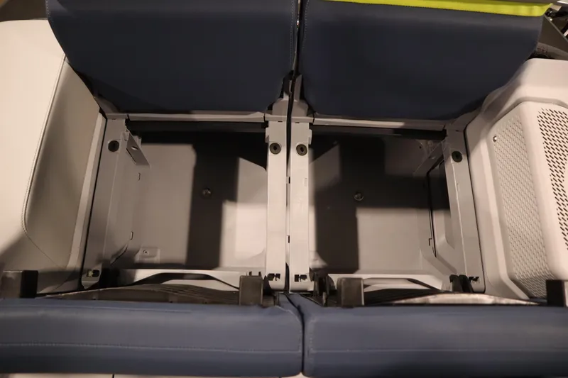 Slide: The Image of Interior seating of 2025 Sea-Doo Switch Cruise Limited 21, showcasing storage space. - 26