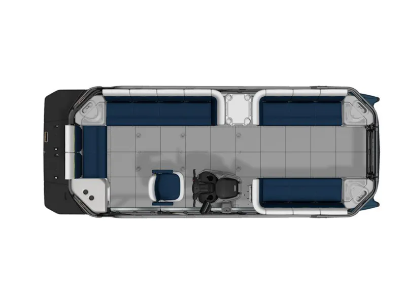 Slide: The Image of 2025 Sea-Doo Switch™ Cruise Limited 21 - 230 Hp, top view, spacious seating layout. - 34